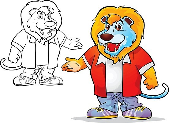 EPS 해외이미지 동물 캐릭터 행복 야생동물 티셔츠 일러스트 포유류 자연 놀이 미소 소년 빨간색 사자 만화 스마트 코믹 환영 고립 마스코트 해외202004 해외일러스트 일러캐릭터 남자 감정 어린이 컬러 컨셉 셔츠 표정 생태계 파일형식 벡터 이미지허브