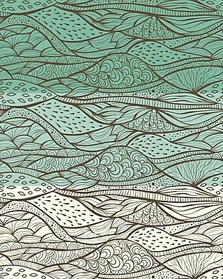 EPS 해외이미지 식물 꽃 파도 바다 백그라운드 컨셉 잎 꽃무늬 패턴 일러스트 자연 벽지 추상 미술 장식 물 파란색 갈색 수중 수확 소용돌이 점 원형 화려 두루마리 타일 에코 복고 펑키 해외202004 해외일러스트 자연요소 도형 컬러 무늬 농업 문화예술 환경 회오리 생태계 파일형식 벡터 이미지허브