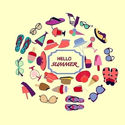 EPS 해외이미지 디자인 옷 여자 실루엣 백그라운드 일러스트 장신구 아이스크림 프레임 여름 세트 컬러풀 선글라스 태양 유행 우주 칵테일 플랫 수집 심볼 고립 스타일 해외202004 해외일러스트 자연요소 계절 안경 컬러 디저트 주류 촬영기법 사람 파일형식 벡터 이미지허브