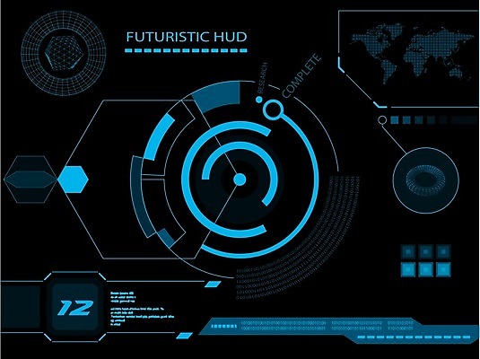 EPS 해외이미지 일러스트 사람없음 디지털 인포그래픽 사이버 UI 인터페이스 해외202004 SF 해외일러스트 파일형식 벡터 이미지허브