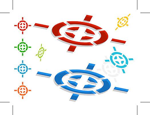 EPS 해외이미지 모양 패턴 일러스트 미술 그래픽 빨간색 초록색 파란색 세트 노란색 3D 흰색 목표 심볼 클립 고립 슬라이드 해외202004 해외일러스트 컬러 컨셉 무늬 문화예술 디지털합성 파일형식 벡터 이미지허브