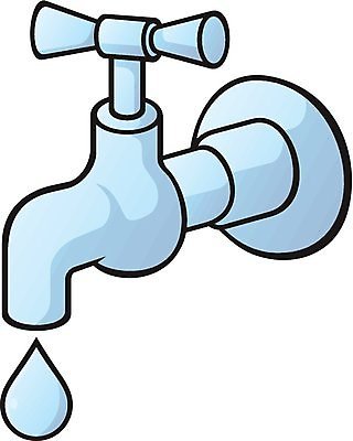 EPS 해외이미지 클립아트 일러스트 물 파란색 흐름 떨어짐 수도꼭지 해외202004 해외일러스트 자연요소 컬러 컨셉 파일형식 벡터 이미지허브