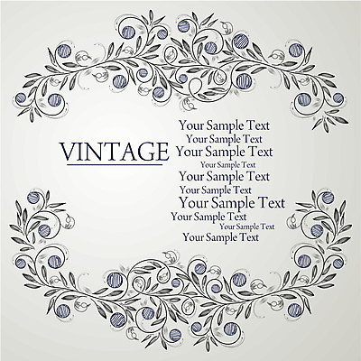 EPS 해외이미지 식물 꽃 백그라운드 잎 꽃무늬 곡선 일러스트 프레임 사람없음 해외202004 해외일러스트 선 무늬 파일형식 벡터 이미지허브