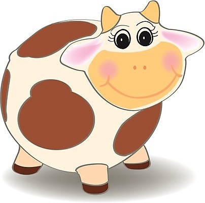 EPS 해외이미지 동물 일러스트 포유류 뿔 농장 우유 소 만화 젖 바이오 해외202004 해외일러스트 농업 유제품 파일형식 벡터 이미지허브