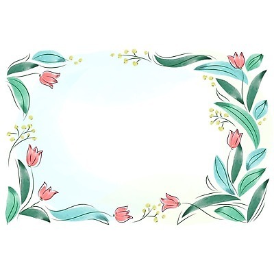 EPS 해외이미지 꽃 백그라운드 꽃무늬 일러스트 수채화 사람없음 튤립 해외202004 해외일러스트 식물 무늬 파일형식 벡터 이미지허브