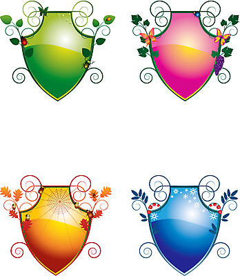 EPS 해외이미지 겨울 꽃무늬 일러스트 사람없음 여름 가을 해외202004 해외일러스트 계절 꽃 무늬 파일형식 벡터 이미지허브