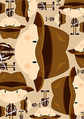 EPS 해외이미지 패턴 일러스트 사람 탐험 만화 모험가 사파리 페도라 고립 해외202004 해외일러스트 모자_잡화 무늬 파일형식 벡터 이미지허브