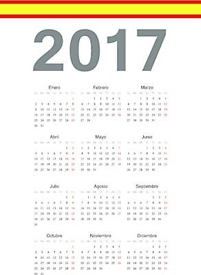 EPS 해외이미지 템플릿 디자인 계절 일러스트 비즈니스 이벤트 그래픽 사무실 숫자 다이어리 달력 깃발 시간 신용카드 일주일 날짜 스페인 연도 심플 월 기본 스페인어 엘리먼트 2017년 해외202004 해외일러스트 문자 유럽 금융 사무용품 파일형식 벡터 이미지허브