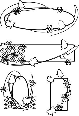 EPS 해외이미지 모양 디자인 꽃 일러스트 선물 미술 꼬리표 라벨 판매 검은색 흰색 메시지 사인 그림 해외202004 해외일러스트 식물 컬러 문화예술 프레임 파일형식 벡터 이미지허브