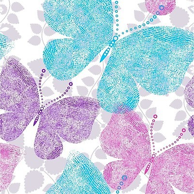 EPS 해외이미지 문양 하늘색 나비 잎 패턴 일러스트 사람없음 컬러풀 보라색 화려 흰배경 질감 해외일러스트 식물 컬러 곤충 백그라운드 컨셉 무늬 파란색 흰색 파일형식 벡터 이미지허브