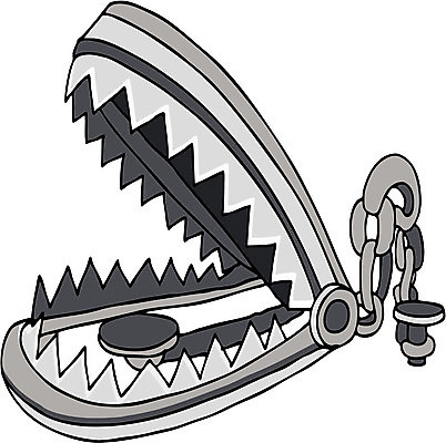 EPS 해외이미지 클립아트 동물 일러스트 곰 미술 그래픽 금속 흰색 만화 그림 사냥 클립 올가미 스파이크 고립 집게발 해외202004 해외일러스트 컬러 포유류 재질 문화예술 파일형식 벡터 이미지허브