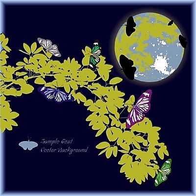 EPS 해외이미지 디자인 꽃 실루엣 나비 곤충 백그라운드 잎 꽃무늬 날개 일러스트 자연 추상 미술 그래픽 장식 파란색 노란색 검은색 어둠 흰색 신용카드 우아함 해외202004 해외일러스트 식물 동물 컬러 컨셉 무늬 문화예술 촬영기법 금융 생태계 파일형식 벡터 이미지허브