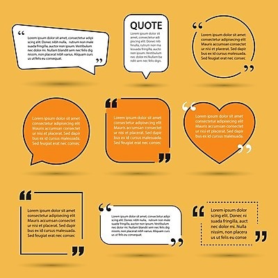 EPS 해외이미지 말풍선 스티커 일러스트 사람없음 세트 노란색 라벨 메시지 큰따옴표 해외202004 해외일러스트 기호 컬러 프레임 파일형식 벡터 이미지허브