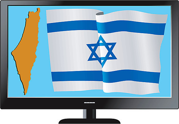 EPS 해외이미지 백그라운드 지도 인터넷 일러스트 추상 프레임 컴퓨터 세트 스크린 텔레비전 깃발 이스라엘 전국 해외202004 해외일러스트 무늬 전자제품 서아시아 파일형식 벡터 이미지허브