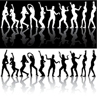 EPS 해외이미지 클립아트 실루엣 음악 포즈 백그라운드 일러스트 모션 사람 소녀 10대 숫자 반사 공연 댄서 춤 클럽 디스코 리듬 해외202004 해외일러스트 직업 문자 여자 어린이 청소년 문화예술 촬영기법 이벤트 파일형식 벡터 이미지허브