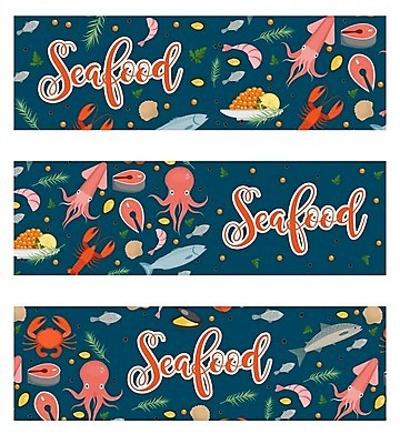 EPS 해외이미지 동물 템플릿 배너 음식 바다 백그라운드 일러스트 재료 자연 낚시 조개 새우 연체동물 육류 어류 요리 장식 가로 세트 상점 식당 수중 게 껍질 굴 신선 시장 플랫 바닷가재 수집 해산물 메뉴 오징어 날것 홍합 문어 연어 송어 캐비아 스타일 해외202004 해외일러스트 식재료 레저 어패류 무척추동물 갑각류 수중동물 가재 생태계 파일형식 벡터 이미지허브