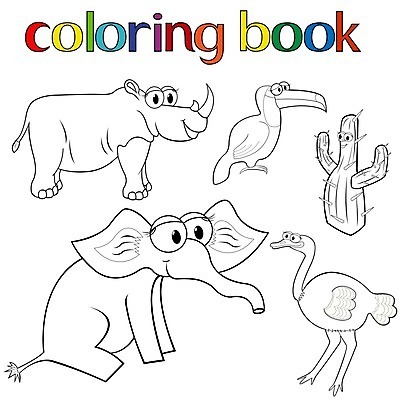 EPS 해외이미지 동물 어린이 일러스트 세트 해외202004 해외일러스트 사람 파일형식 벡터 이미지허브