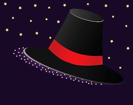 EPS 해외이미지 디자인 옷 별 리본 백그라운드 일러스트 빨간색 검은색 황금 극장 복고 마법 스타일 해외202004 해외일러스트 자연요소 컬러 파일형식 벡터 이미지허브