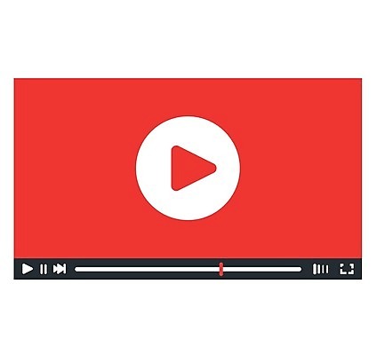 EPS 해외이미지 일러스트 사람없음 빨간색 멀티미디어 UI 플레이어 해외202004 해외일러스트 컬러 파일형식 벡터 이미지허브