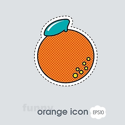 EPS 해외이미지 오렌지 일러스트 사람없음 주황색 해외202004 해외일러스트 컬러 과일 파일형식 벡터 이미지허브