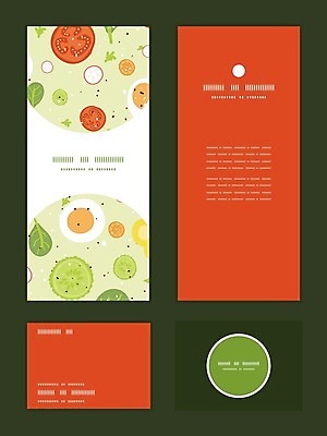 EPS 해외이미지 배너 컨셉 패턴 토마토 채소 일러스트 프레임 사람없음 초록색 세트 계란 주황색 해외202004 해외일러스트 컬러 무늬 알 파일형식 벡터 이미지허브