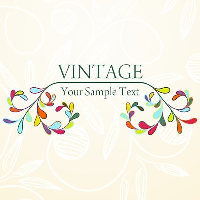 EPS 해외이미지 백그라운드 잎 일러스트 타이포그라피 사람없음 빈티지 잎줄기 해외202004 해외일러스트 식물 문자 줄기 컨셉 파일형식 벡터 이미지허브