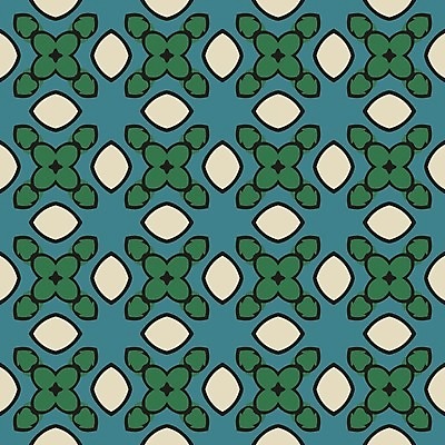 EPS 해외이미지 디자인 백그라운드 패턴 일러스트 벽지 추상 초록색 검은색 타일 복고 정사각형 터키석 해외202004 해외일러스트 도형 컬러 무늬 보석 파일형식 벡터 이미지허브