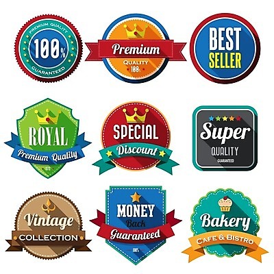 EPS 해외이미지 스티커 일러스트 사람없음 세트 라벨 해외202004 해외일러스트 프레임 파일형식 벡터 이미지허브