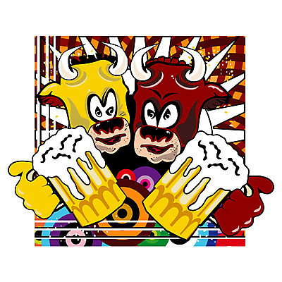 EPS 해외이미지 디자인 백그라운드 일러스트 유리 추상 맥주 장식 거품 머그컵 황소 해외202004 해외일러스트 무늬 재질 주류 컵 소 파일형식 벡터 이미지허브