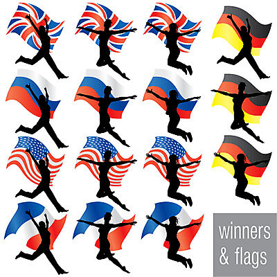EPS 해외이미지 배너 남자 실루엣 스포츠 상징 포즈 일러스트 근육 영국 독일 사람 숫자 미국 프랑스 깃발 잡기 우승 심볼 사인 클립 러시아 영웅 애국심 명예 휘장 고립 왕국 챔피언 해외202004 해외일러스트 문자 유럽 북아메리카 모션 촬영기법 최고 파일형식 벡터 이미지허브