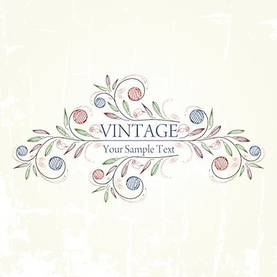 EPS 해외이미지 백그라운드 잎 라인일러스트 일러스트 타이포그라피 사람없음 빈티지 잎줄기 해외202004 해외일러스트 식물 문자 줄기 컨셉 파일형식 벡터 이미지허브