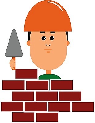 EPS 해외이미지 클립아트 벽 오렌지 일러스트 벽지 벽돌 공구 잡기 업무 모종삽 그림 건축업자 석공 해외202004 해외일러스트 건축 과일 모션 도구 작업 삽 파일형식 벡터 이미지허브