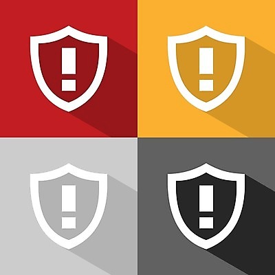 EPS 해외이미지 디자인 선 백그라운드 일러스트 경고 안전 웹 플랫 보호 위험 심볼 흔적 사인 보안 방패 감탄 경보 고립 얇은 주목 해외202004 해외일러스트 컨셉 인터넷 파일형식 벡터 이미지허브