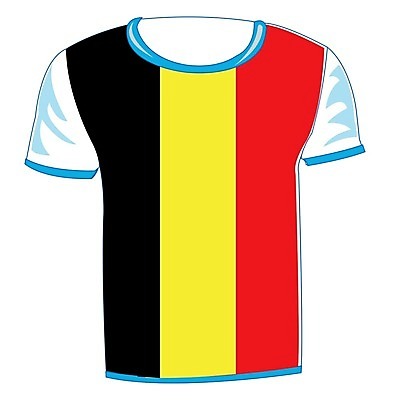 EPS 해외이미지 유럽 티셔츠 일러스트 여러명 빨간색 파란색 검은색 깃발 직물 심볼 사인 흰배경 벨기에 섬유 전국 해외202004 해외일러스트 나라 컬러 다수 백그라운드 셔츠 사람 흰색 서유럽 파일형식 벡터 이미지허브