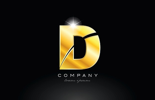EPS 해외이미지 모양 템플릿 디자인 알파벳 백그라운드 일러스트 회사 비즈니스 금속 검은색 황금 편지 심볼 신분 D 엘리먼트 활자 해외202004 해외일러스트 영어 컬러 재질 활자판 파일형식 벡터 이미지허브