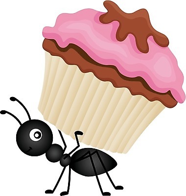 EPS 해외이미지 클립아트 식물 동물 음식 곤충 일러스트 자연 노동자 그래픽 소풍 식사 달콤 맛 만화 컵케이크 먹기 개미 고립 해외202004 해외일러스트 직업 컨셉 모션 야외활동 케이크 생태계 파일형식 벡터 이미지허브