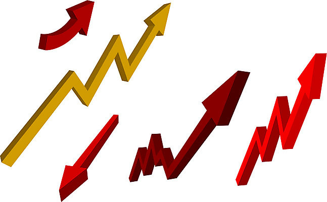 EPS 해외이미지 선 일러스트 비즈니스 통계 성공 그래프 화살 그래픽 빨간색 금융 사무실 성장 흰색 발표 보고서 상승 이익 진행 마케팅 분석가 해외202004 해외일러스트 직업 컬러 컨셉 경제 파일형식 벡터 이미지허브
