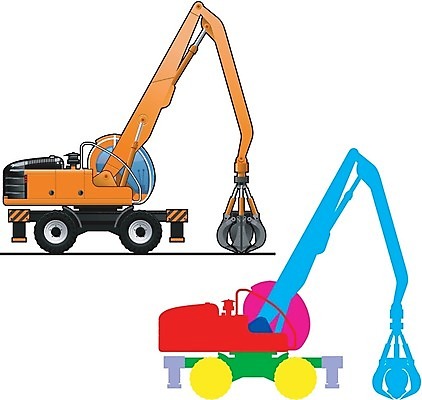 EPS 해외이미지 산업 무지개 패턴 오렌지 일러스트 기술 힘 기계 장비 잡기 수증기 굴착기 삽 양동이 국자 흰배경 공학 해외202004 해외일러스트 자연요소 교육 백그라운드 무늬 과일 모션 주방용품 흰색 중장비 파일형식 벡터 이미지허브