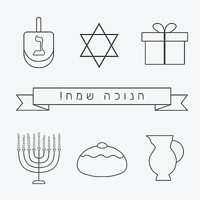 EPS 해외이미지 전통 디자인 행복 종교 문화 선 백그라운드 컨셉 일러스트 휴가 선물 동전 검은색 축제 웹 흰색 축하 플랫 도넛 만화 두루마리 수집 심볼 사인 촛대 윤곽 유대인 고립 유태교 이스라엘 해외202004 해외일러스트 감정 컬러 돈 인터넷 디저트 서아시아 파일형식 벡터 이미지허브