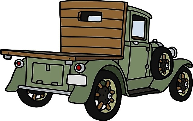 EPS 해외이미지 일러스트 자동차 사람없음 트럭 빈티지 클래식 복고 클래식카 해외202004 해외일러스트 육상교통 컨셉 승용차 파일형식 벡터 이미지허브