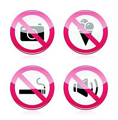 EPS 해외이미지 일러스트 표시 아이스크림 담배 경고 사람없음 카메라 소리 금지 금연구역 소음제한구역 음식물금지 촬영금지 해외202004 해외일러스트 디저트 전자제품 제한구역 파일형식 벡터 이미지허브