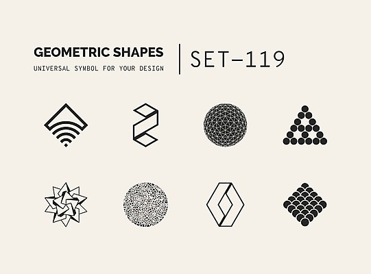 EPS 해외이미지 문양 디자인 선 일러스트 추상 사람없음 세트 점 원형 삼각형 심볼 라인아트 심플 마름모 지오메트릭 해외202004 해외일러스트 도형 무늬 파일형식 벡터 이미지허브