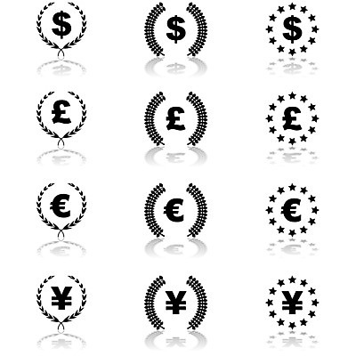 EPS 해외이미지 식물 디자인 별 컨셉 잎 돈 일러스트 비즈니스 아이디어 그래픽 금융 경제 반사 달러 검은색 유로 흰색 구매 심볼 사인 투자 이익 파운드 매각 엘리먼트 월계수 해외202004 해외일러스트 자연요소 컬러 쇼핑 재산 파일형식 벡터 이미지허브