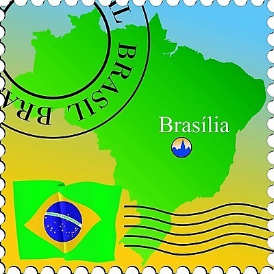 EPS 해외이미지 디자인 배너 종이 지도 인터넷 일러스트 추상 미술 사무실 깃발 메시지 편지 브라질 우표 해외202004 해외일러스트 무늬 비즈니스 문화예술 남아메리카 파일형식 벡터 이미지허브