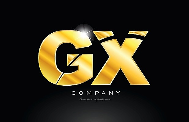 EPS 해외이미지 모양 템플릿 디자인 알파벳 백그라운드 일러스트 회사 비즈니스 금속 검은색 황금 G X 편지 심볼 신분 엘리먼트 활자 해외202004 해외일러스트 영어 컬러 재질 활자판 파일형식 벡터 이미지허브