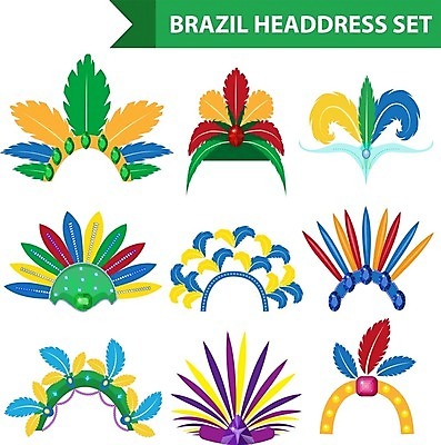 EPS 해외이미지 전통 디자인 행복 문화 백그라운드 무지개 일러스트 왕관 빨간색 초록색 파티 머리 유행 축제 댄서 수확 흰색 축하 머리띠 황금 플랫 심볼 깃털 사인 복고 머리장식 브라질 부족 고립 스타일 브라질사람 해외202004 해외일러스트 자연요소 직업 감정 컬러 컨셉 농업 장신구 이벤트 신체부위 장식 남아메리카 파일형식 벡터 이미지허브