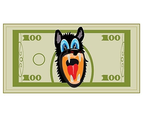 EPS 해외이미지 동물 돈 일러스트 금융 머리 달러 입 개 위험 만화 흰배경 공상 늑대 계산서 해외202004 해외일러스트 백그라운드 컨셉 포유류 신체부위 경제 흰색 재산 파일형식 벡터 이미지허브