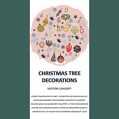 EPS 해외이미지 모양 나무 템플릿 디자인 계절 별 리본 백그라운드 크리스마스 겨울 일러스트 텍스트 공 휴가 새로움 선물 장식 세트 장난감 산타클로스 우주 흰색 축하 원형 플랫 수집 연도 심볼 심플 고립 구성 카피스페이스 해외202004 해외일러스트 자연요소 도형 식물 기념일 컬러 컨셉 공백 파일형식 벡터 이미지허브