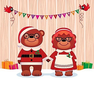 EPS 해외이미지 동물 커플 행복 안경 백그라운드 크리스마스 겨울 일러스트 곰 조류 새로움 함께함 선물 사랑 사람없음 빨간색 산타클로스 흰색 축하 아내 12월 연도 클라우스 해외202004 해외일러스트 잡화 계절 기념일 감정 컬러 컨셉 포유류 관계 날짜 파일형식 벡터 이미지허브