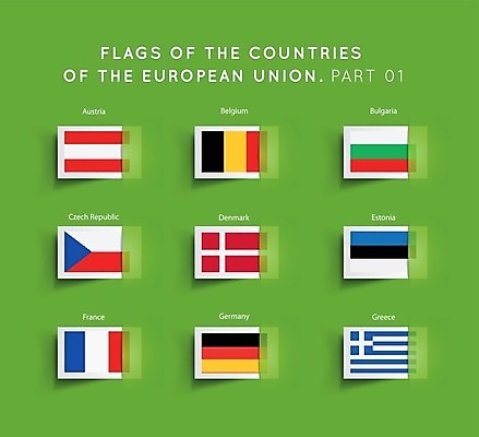 EPS 해외이미지 템플릿 디자인 배너 유럽 종이 스티커 지도 일러스트 독일 덴마크 그림자 세트 세계 라벨 프랑스 깃발 오스트리아 심볼 그리스 종이접기 벨기에 체코 고립 공화국 북마크 불가리아 에스토니아 엘리먼트 유럽연합 전국 해외202004 해외일러스트 나라 프레임 북유럽 서유럽 접기 파일형식 벡터 남유럽 이미지허브